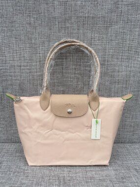 ✨ Longchamp Le Pliage Medium Light Pink Nylon Tote Handbag
